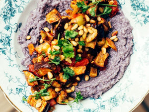 Grilled Eggplant and Purple Cauliflower Caponata | Lotus Grill Hong Kong
