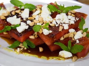 Grilled Watermelon with Feta Cheese, Balsamic and Mint | Lotus Grill | Charcoal HK