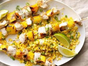 How To Prepare Grilled Chicken and Mango Skewers ?