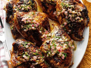 Spiced Grilled Chicken With Cilantro Butter |  Lotus Grill | Charcoal HK