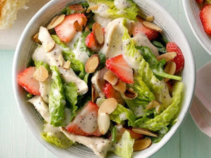 Chicken Strawberry Spinach Salad | Lotus Grill