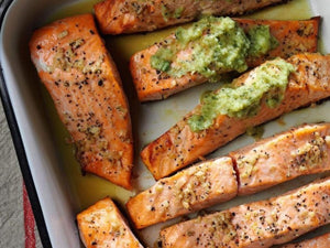 Ginger Salmon with Cucumber Lime Sauce | Lotus Grill Hong Kong | Charcoal HK