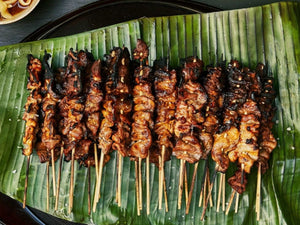 Spicy Pork Skewers | Lotus Grill | Charcoal HK