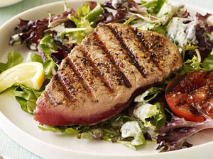 How to prepare Grilled Tuna Salad with Garden Dressing 