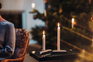Hoefats Square Candle Holder Set - Silver