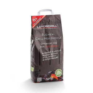 Smokeless Charcoal 2,5kg Bag: High-quality Beechwood Charcoal Has Been Designed for the Lotus Bbq Grill | Coba Grills