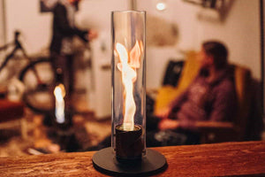 Spin 120 Black - a flame whirl for your home